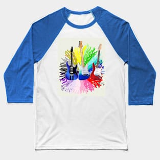 3 ELECTRIC GUITAR Baseball T-Shirt